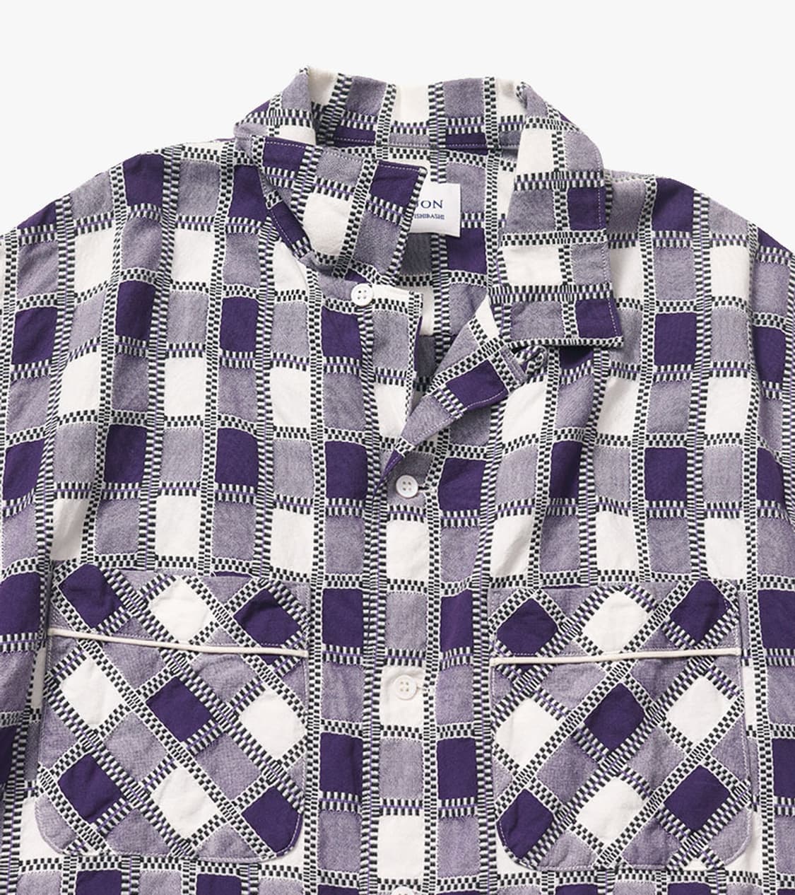 KUON - PURPLE CHECK SHIRT 상품이미지3