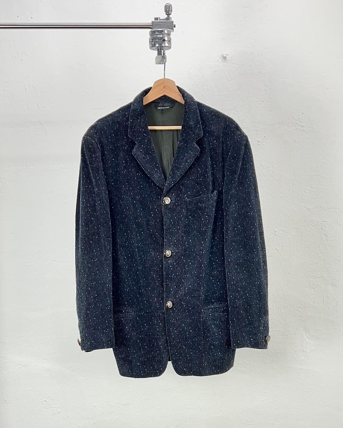 베르사체 진스 꾸뛰르 코듀로이 골덴 헤링본 부클레 3b 블레이저 자켓 상품이미지1