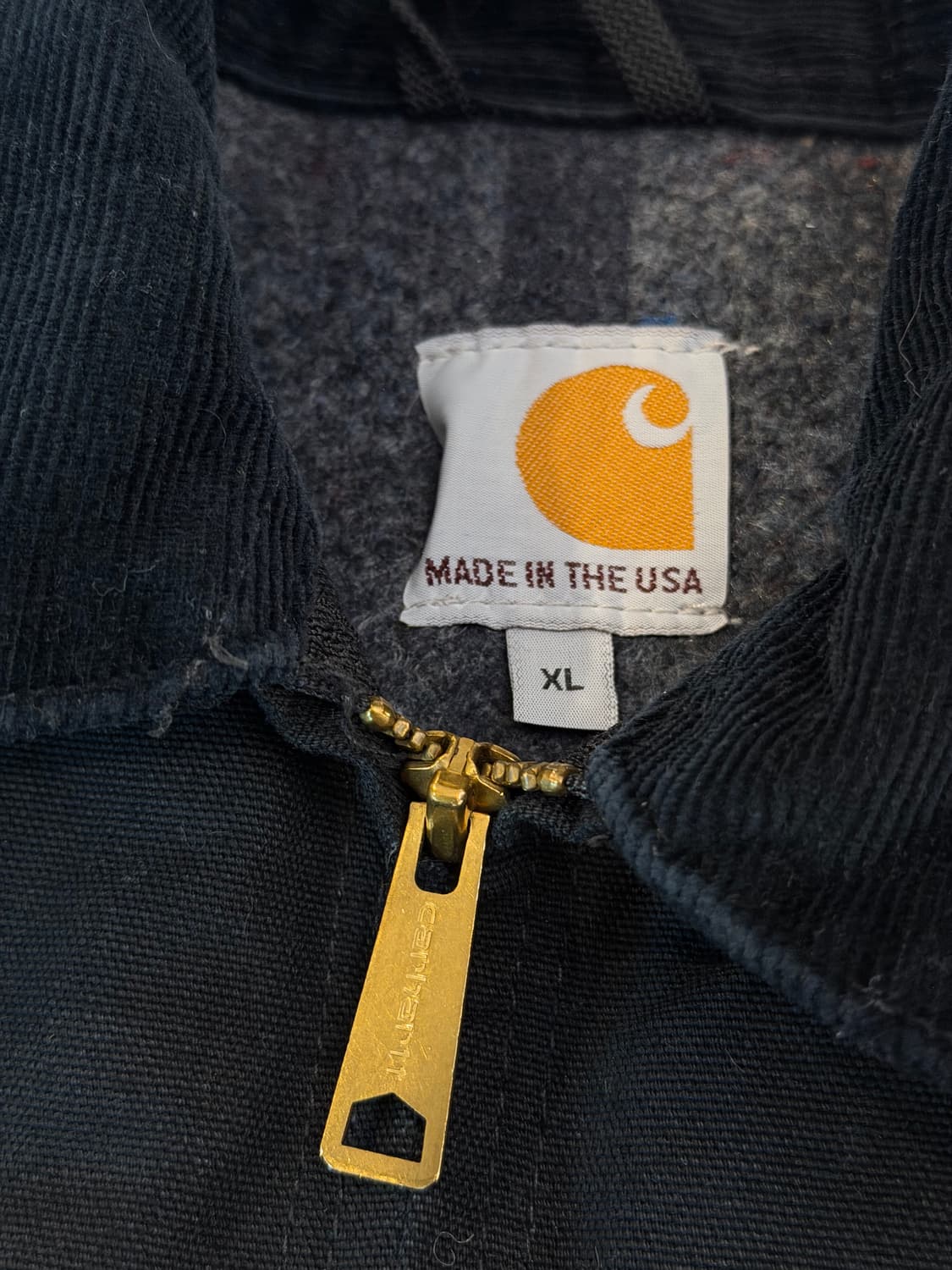 칼하트 OG 디트로이트 워크자켓 j001 블랙 상품이미지8