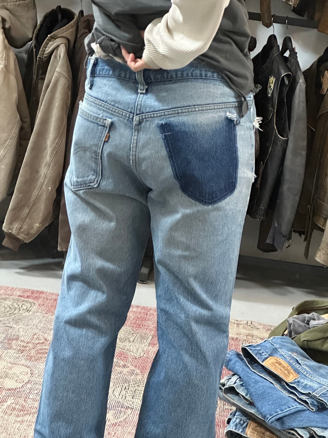 80’s USA Made 빈티지 리바이스 517 오렌지탭 부츠컷 상품이미지3