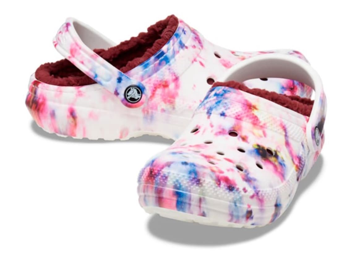 (235~240mm) 크록스 클래식 라인드 타이다이 클로그 털 슬리퍼 상품이미지1