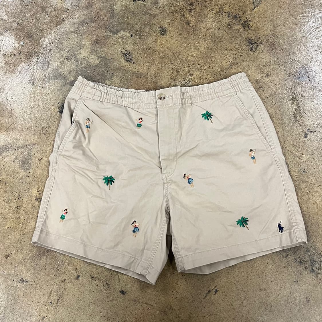 [정품/L] 폴로 랄프로렌 베이지 하와이안 패턴 반바지 b18 상품이미지2