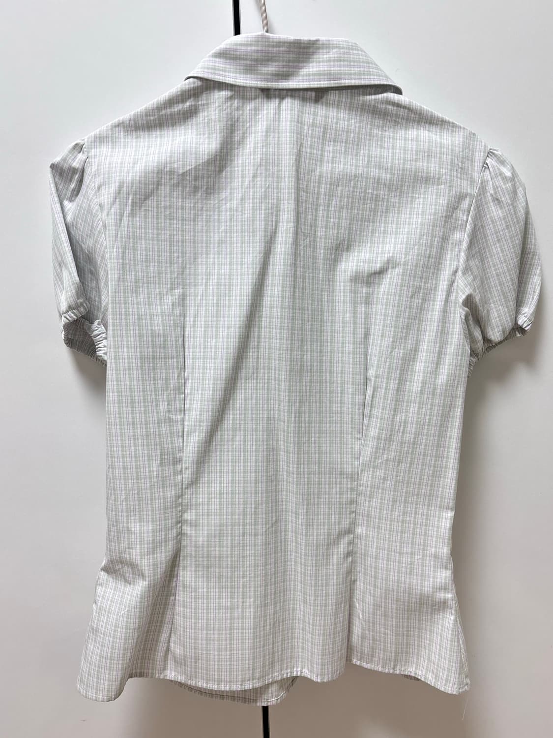 Zara mint purple check shirts 상품이미지2