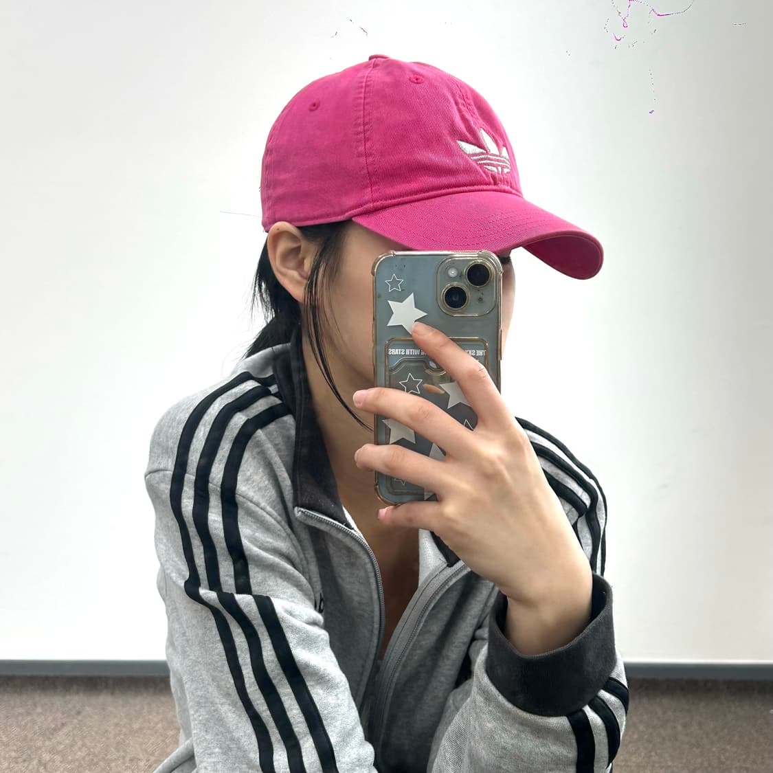 Adidas 아디다스 실버 파이어버드 핑크 볼캡 상품이미지2