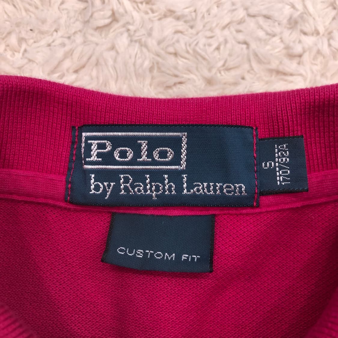 폴로 랄프로렌 빅포니 핑크 카라 롱슬리브 티셔츠 상품이미지4