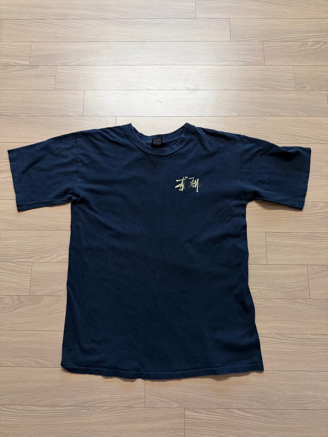 80s 스투시 페이드블랙 티셔츠 숀스투시 usa made 상품이미지1