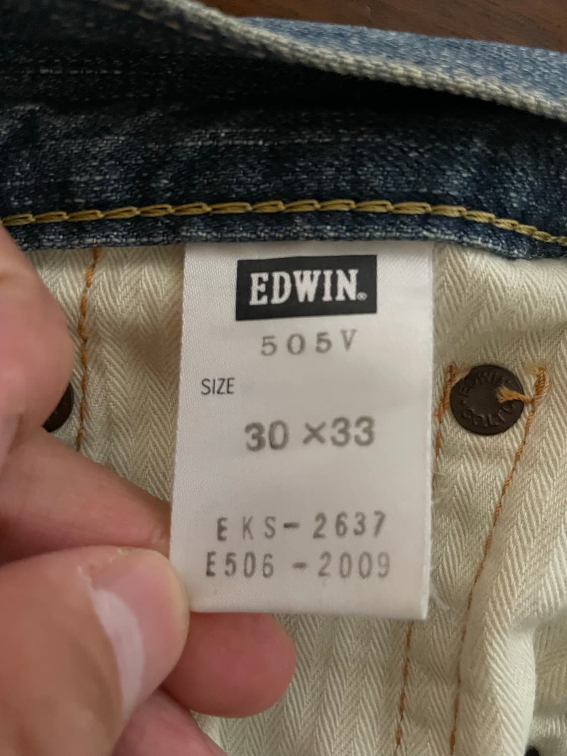 에드윈 EDWIN MADE IN JAPAN 505V 셀비지데님 30x33 상품이미지7