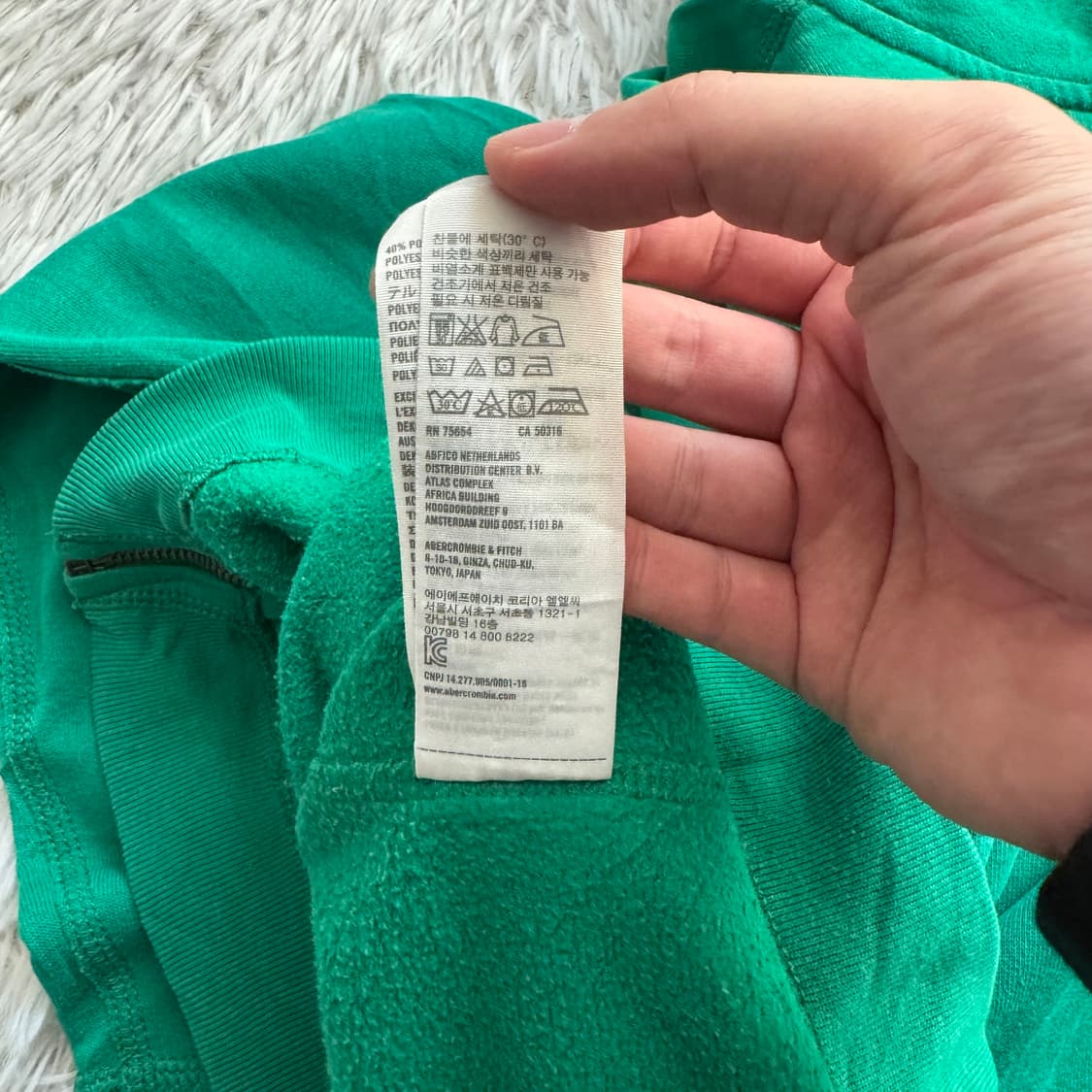 ABERCROMBIE 일본빈티지 후드집업 아베크롬비 노드 모리걸 L 42 상품이미지10