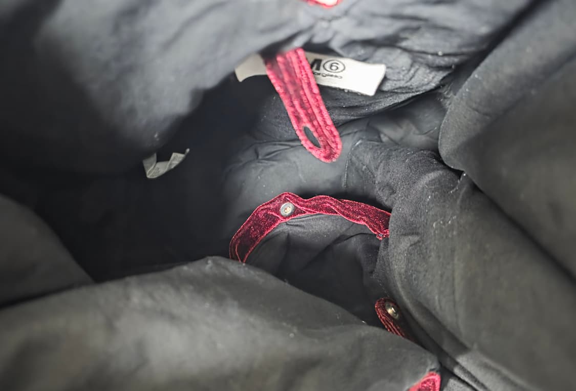 MM6 메종마르지엘라 벨벳 트라이앵글백 재패니즈백 토트백 숄더백 GD85 상품이미지8