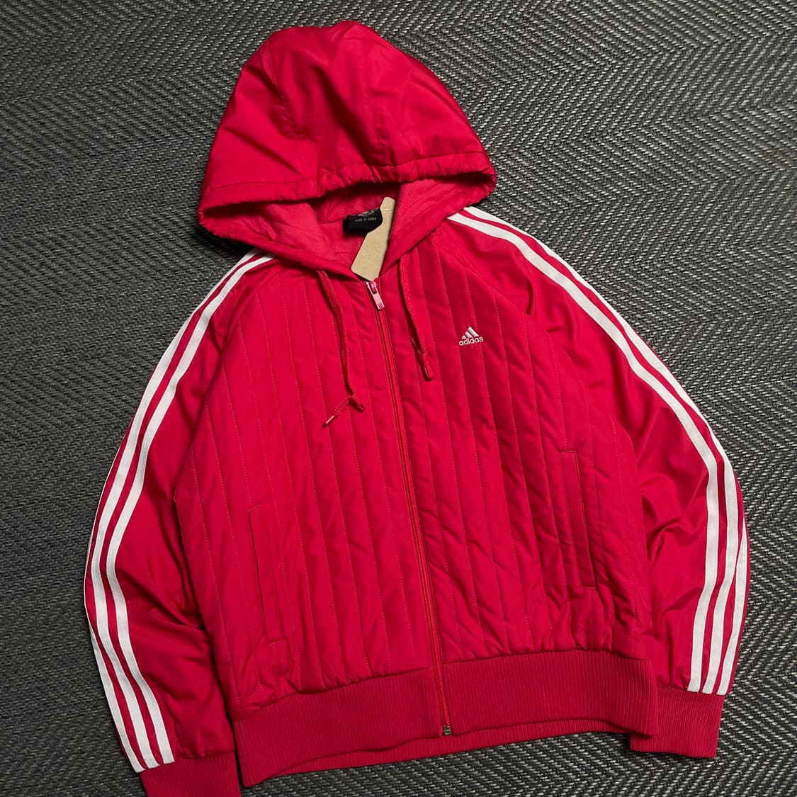 아디다스 올드스쿨 퀼팅 패디드 삼선 후드 자켓y 5210 상품이미지1