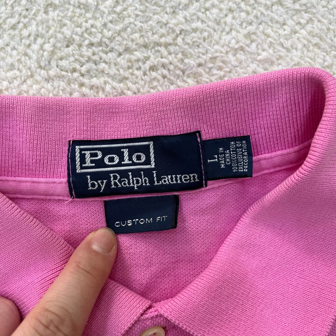 L 폴로랄프로렌 긴팔 카라 티셔츠 0319M 상품이미지2