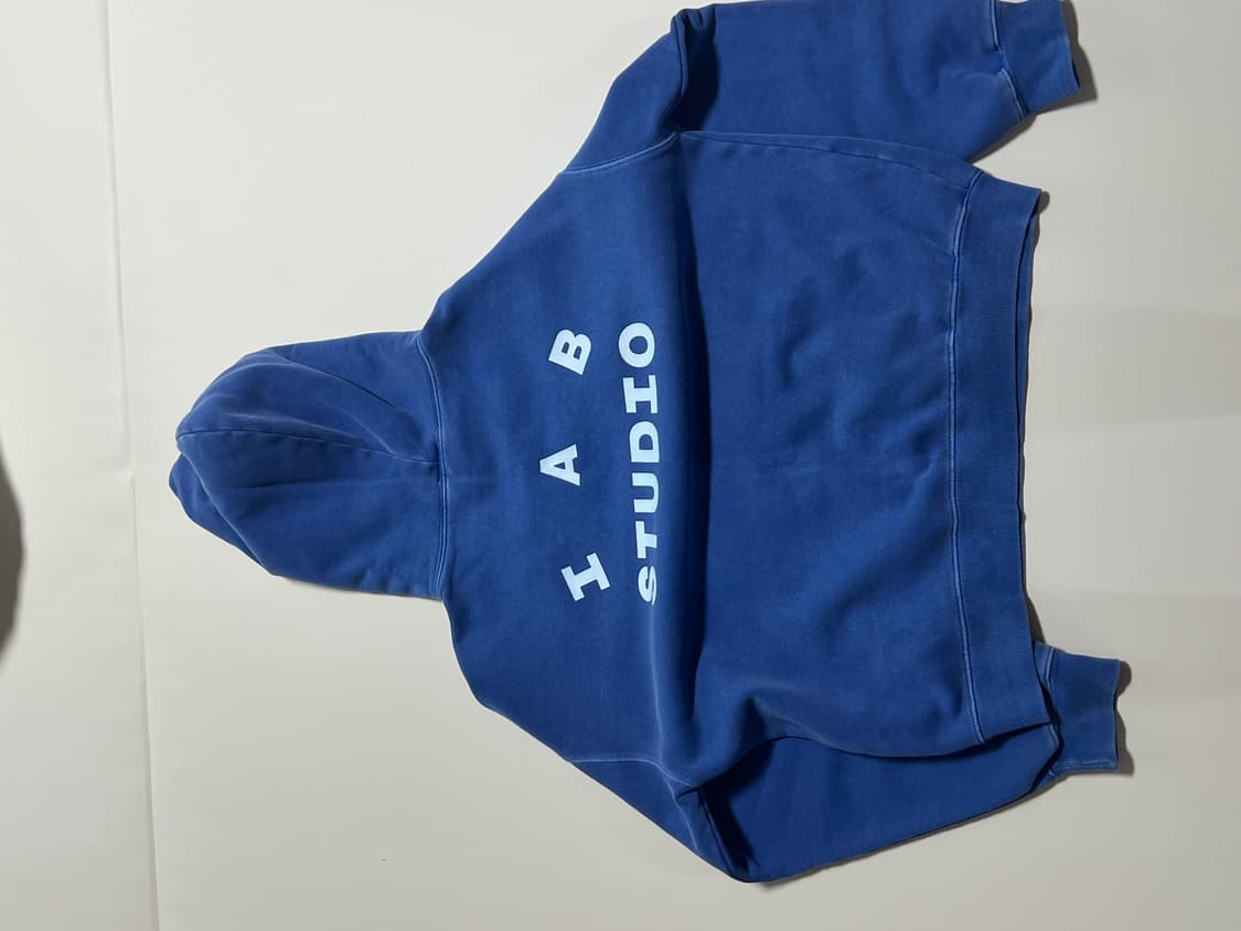 [L] 아이앱스튜디오 피그먼트 로얄블루 후드 상품이미지2