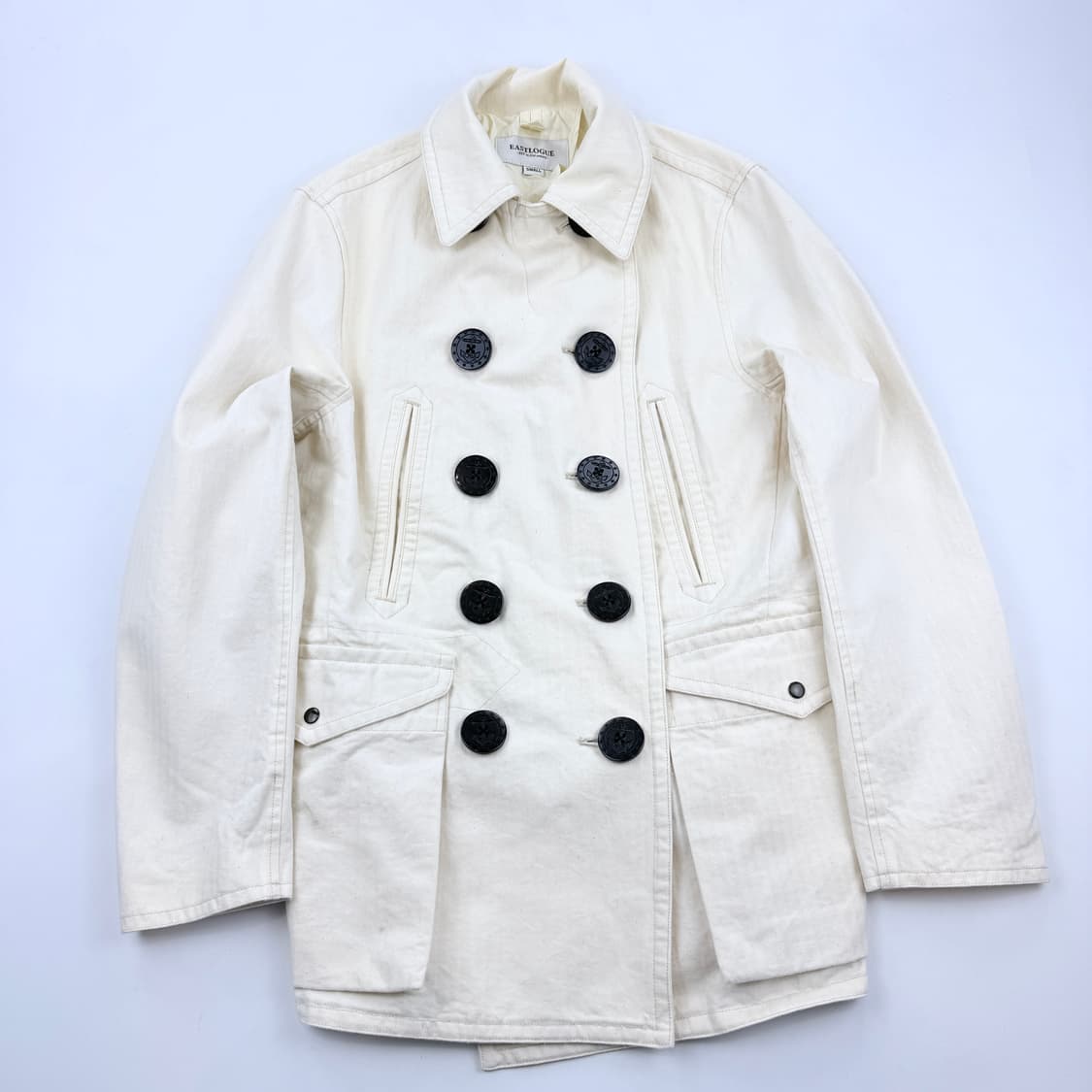 이스트로그 피코트 자켓 화이트 상품이미지1