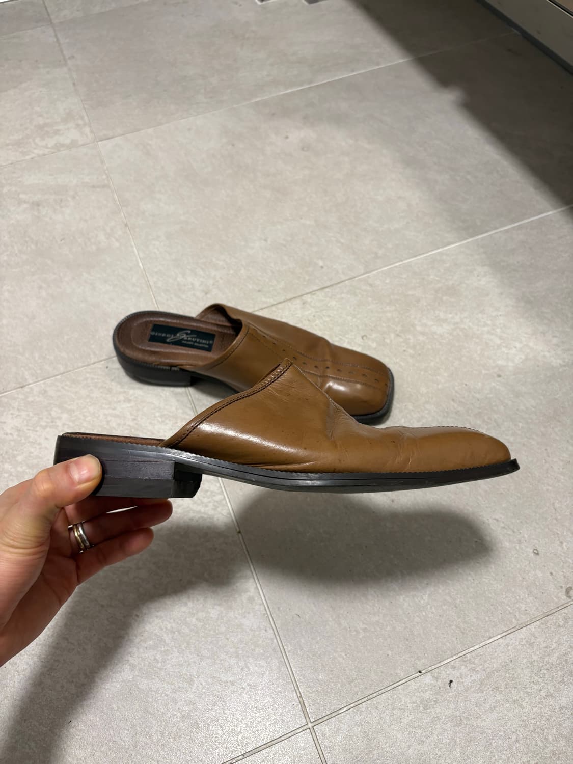 빈티지 레더 뮬 270사이즈 쿠반 상품이미지2