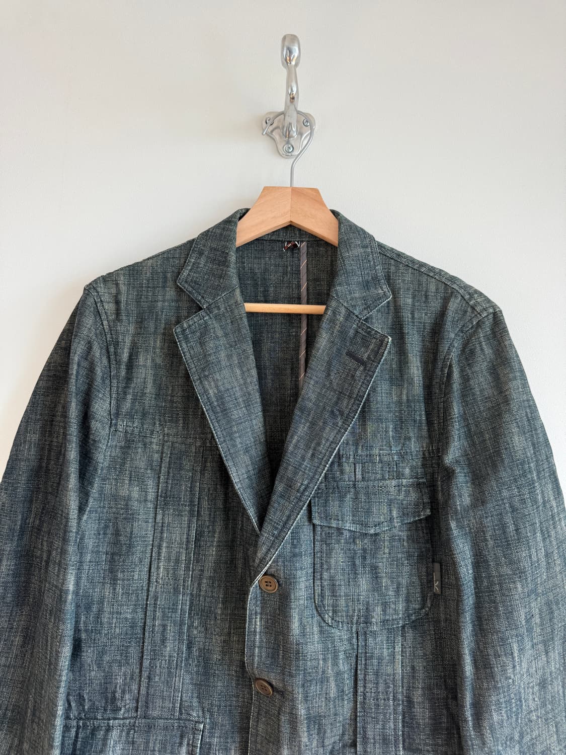 KAKA(kazutaka kato) 3버튼 데님 자켓 상품이미지2