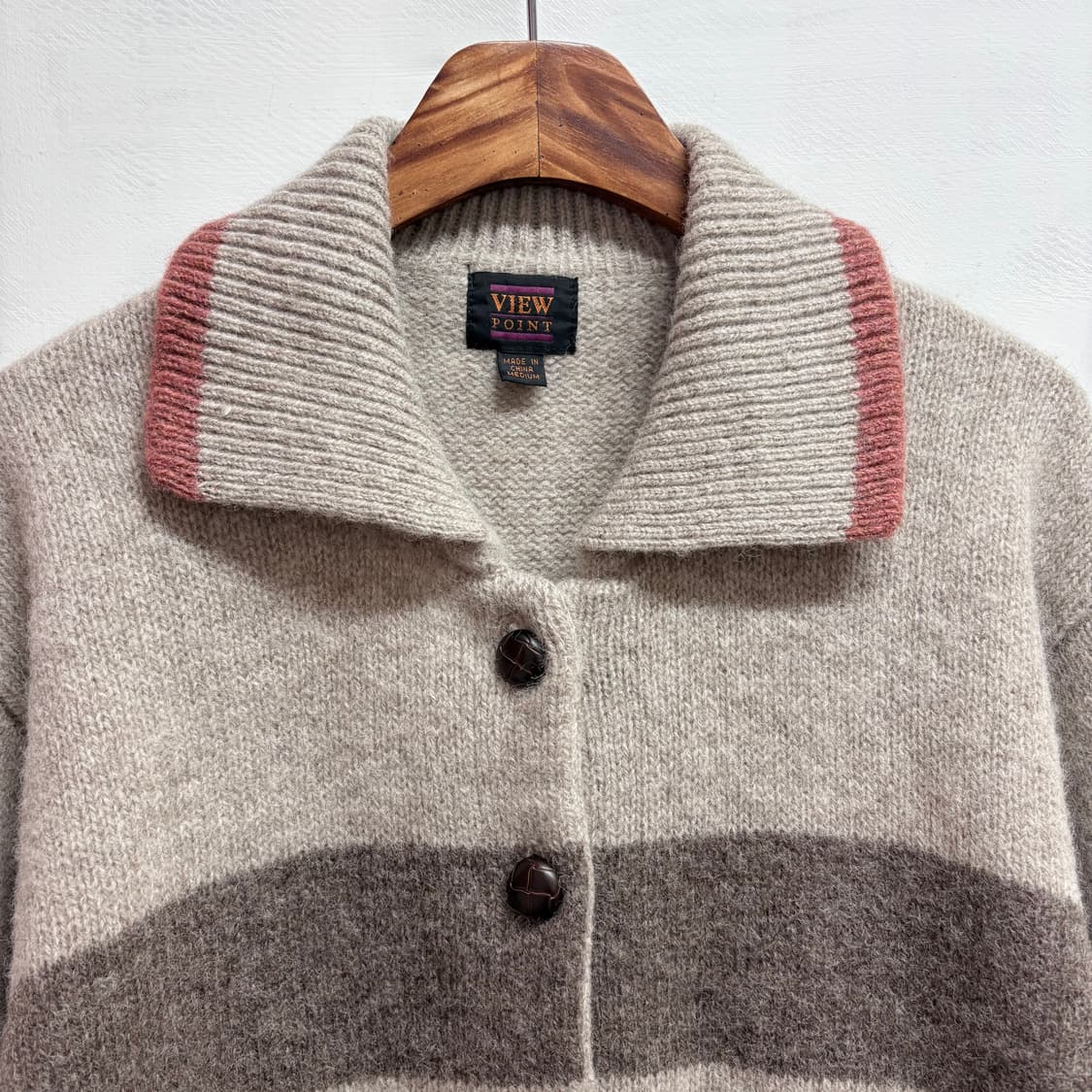 울 스트라이프 모리걸 에스닉 가디건  상품이미지2