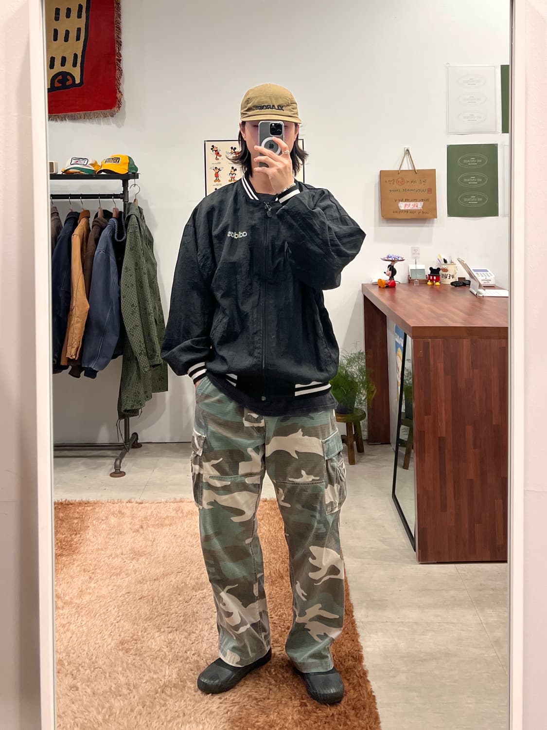 80-90s Adidas 아디다스 파이어버드 스펠아웃 봄버 집업 자켓 상품이미지3