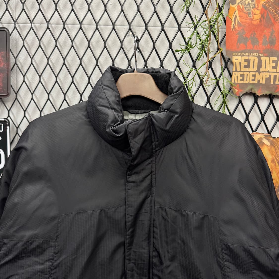 00s 폴로 랄프로렌 진스 다운 패당 자켓 사이드 로고 포인트 블랙 상품이미지3