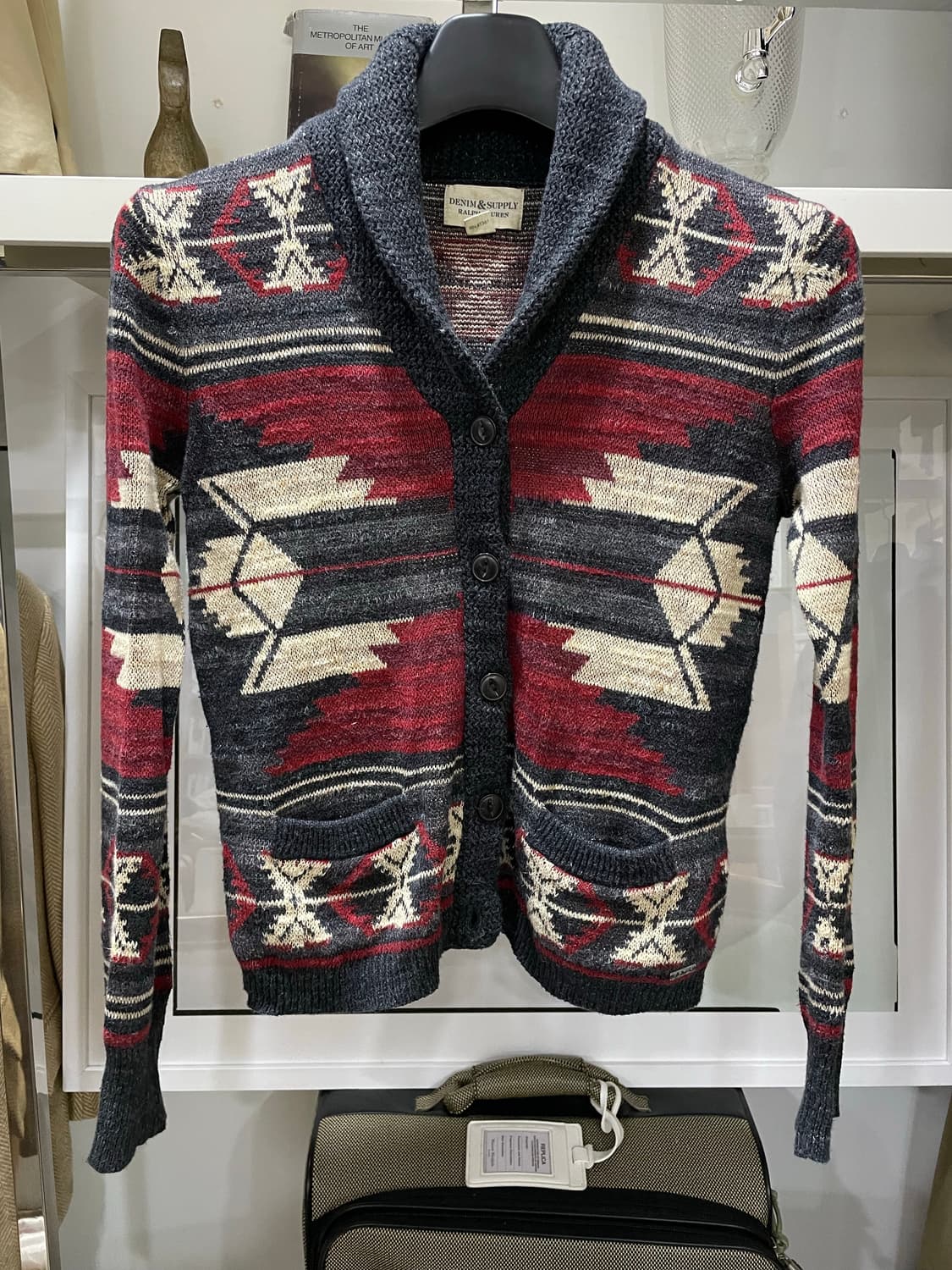 폴로(DS)/인디언패턴 니트가디건(여성S) 상품이미지1