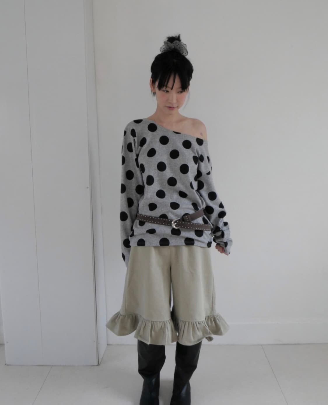 플랫오프 Use Dot T-shirt gray 상품이미지6
