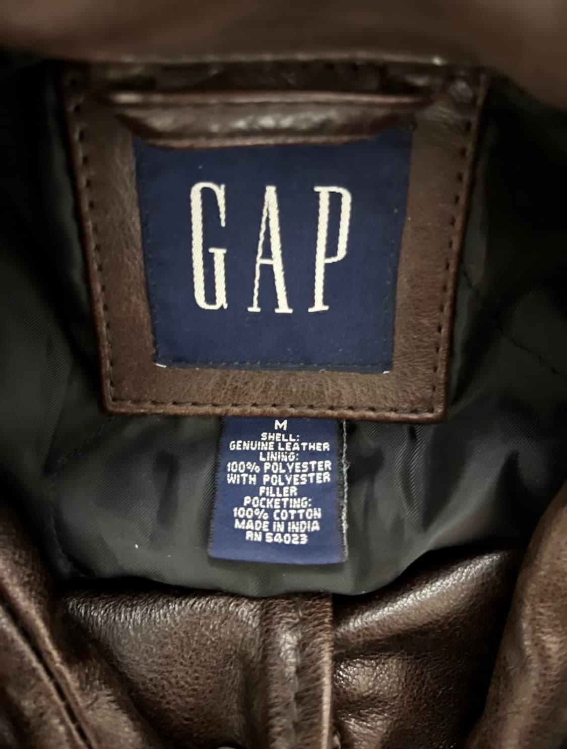 Gap 레더 카코트 다크 브라운 Msize 상품이미지3