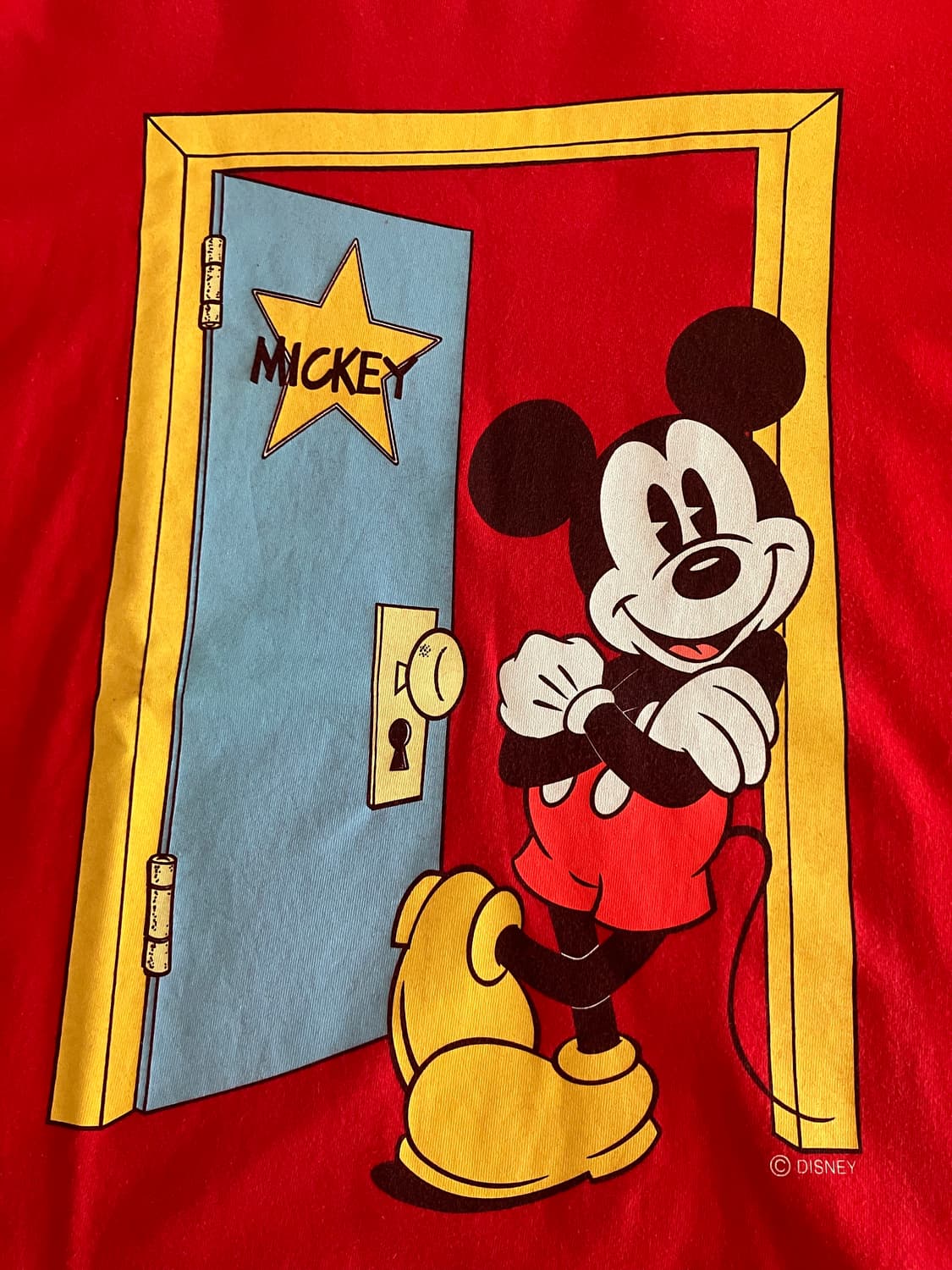 빈티지 USA 90s Hanes 헤인즈 미키마우스 싱글스티치 티셔츠 XL 상품이미지2