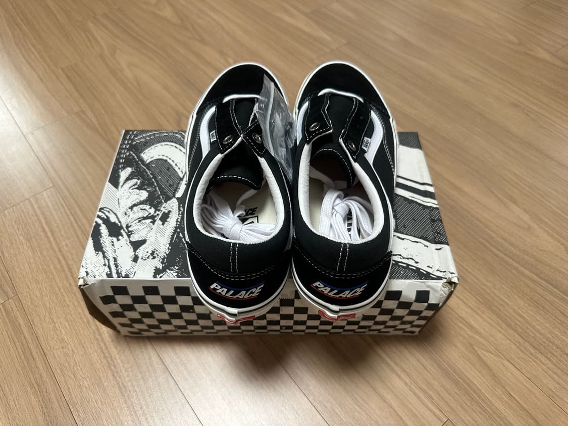 285 반스 x 팔라스 스케이트 올드스쿨 블랙 화이트 상품이미지4