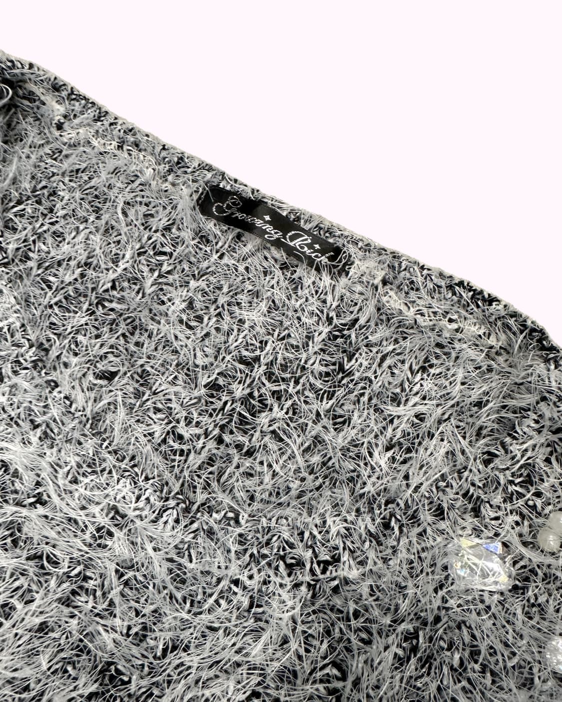 white hairy jewel knit 상품이미지3