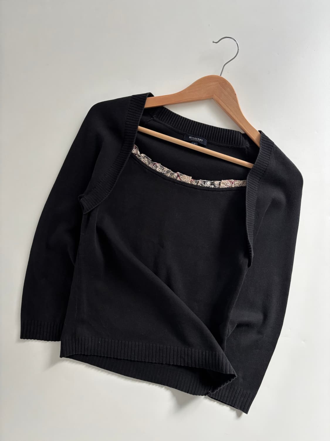 Burberry 버버리 블랙 레이어드 롱슬리브 상품이미지4