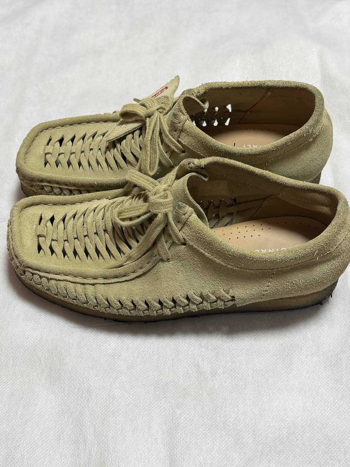 슈프림 클락스 우븐  250 UK6.5 왈라비 탄 상품이미지4