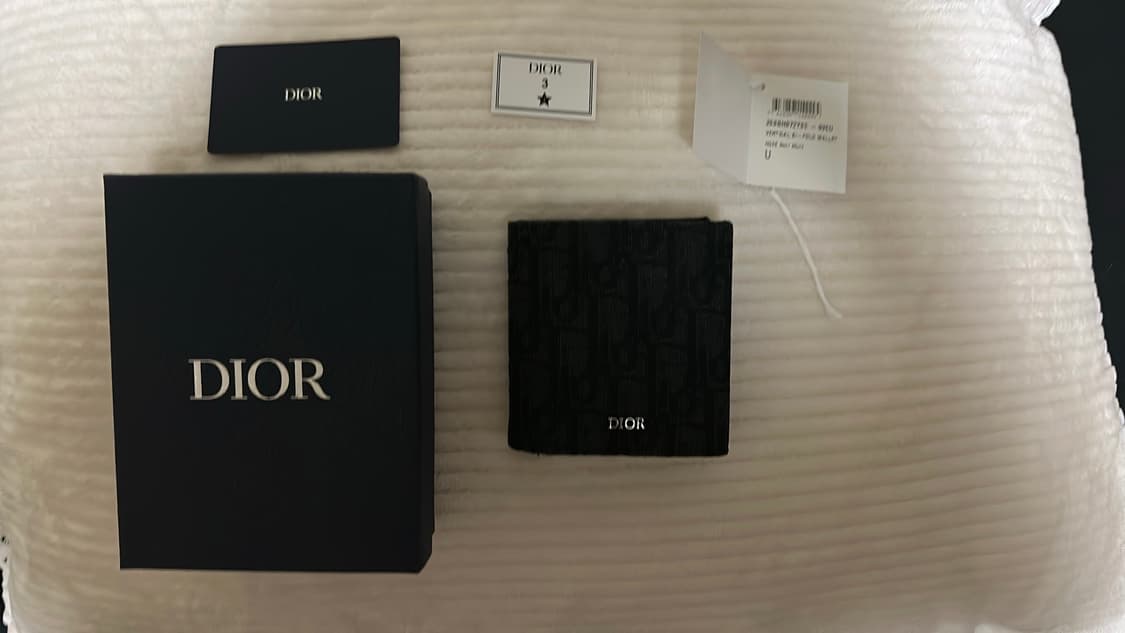 새상품)   디올 오블리크 반지갑 단순개봉 상품이미지1