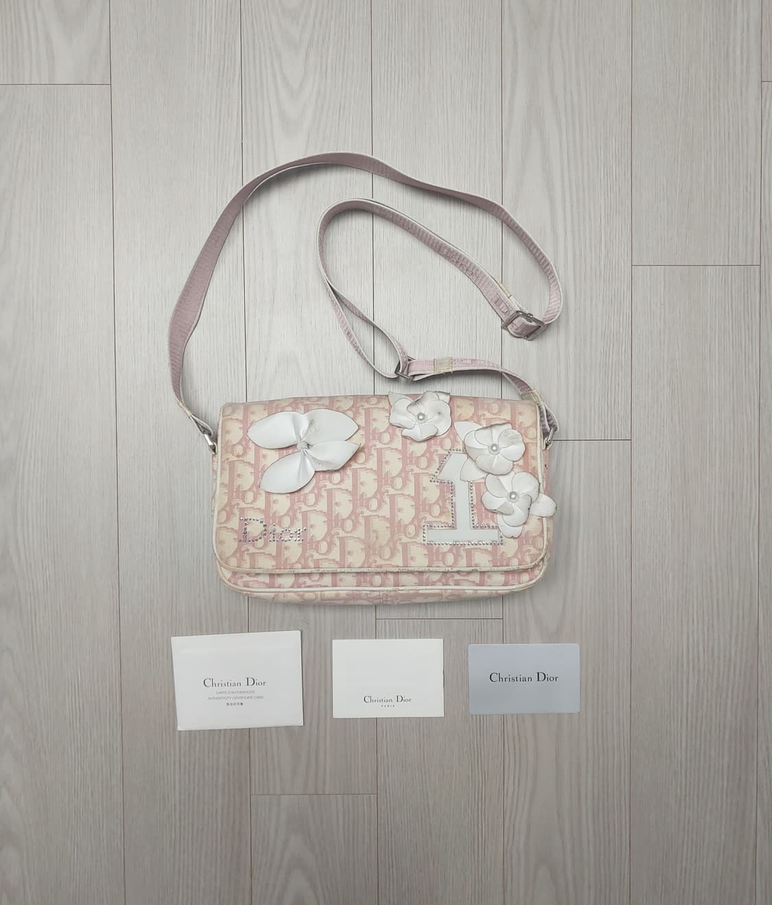 디올 오블리크 걸리 플라워 크로스백 (정품) 상품이미지2