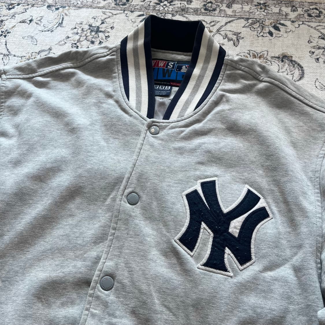 wws 뉴욕양키즈 코튼 바시티 자켓 상품이미지2