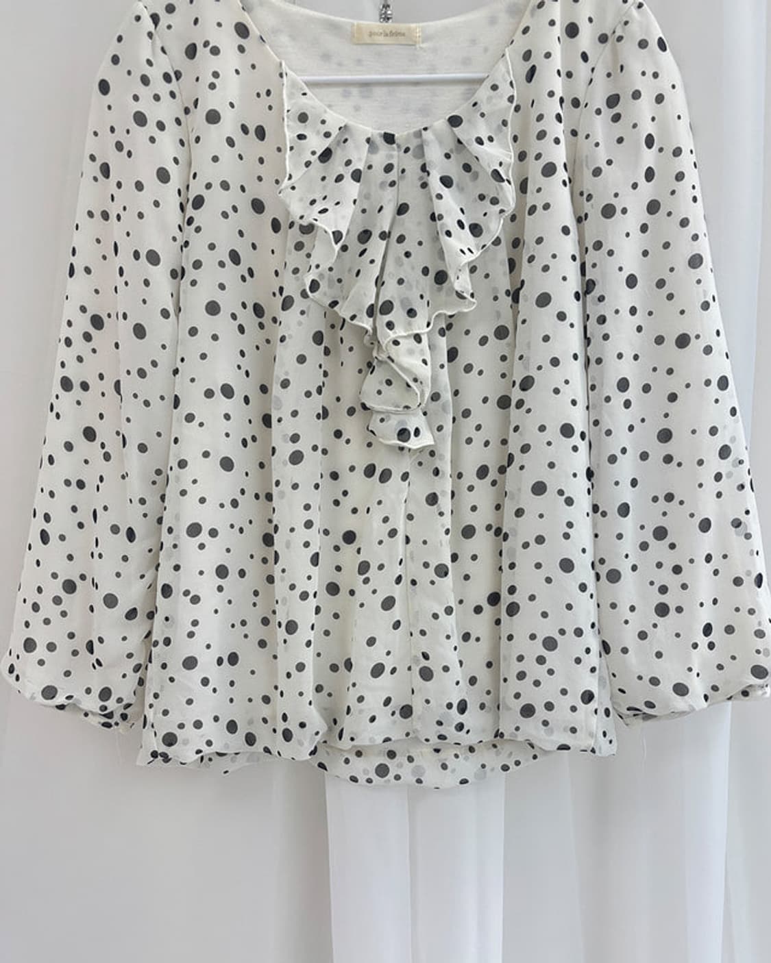 roro polka dot frill blouse 상품이미지7