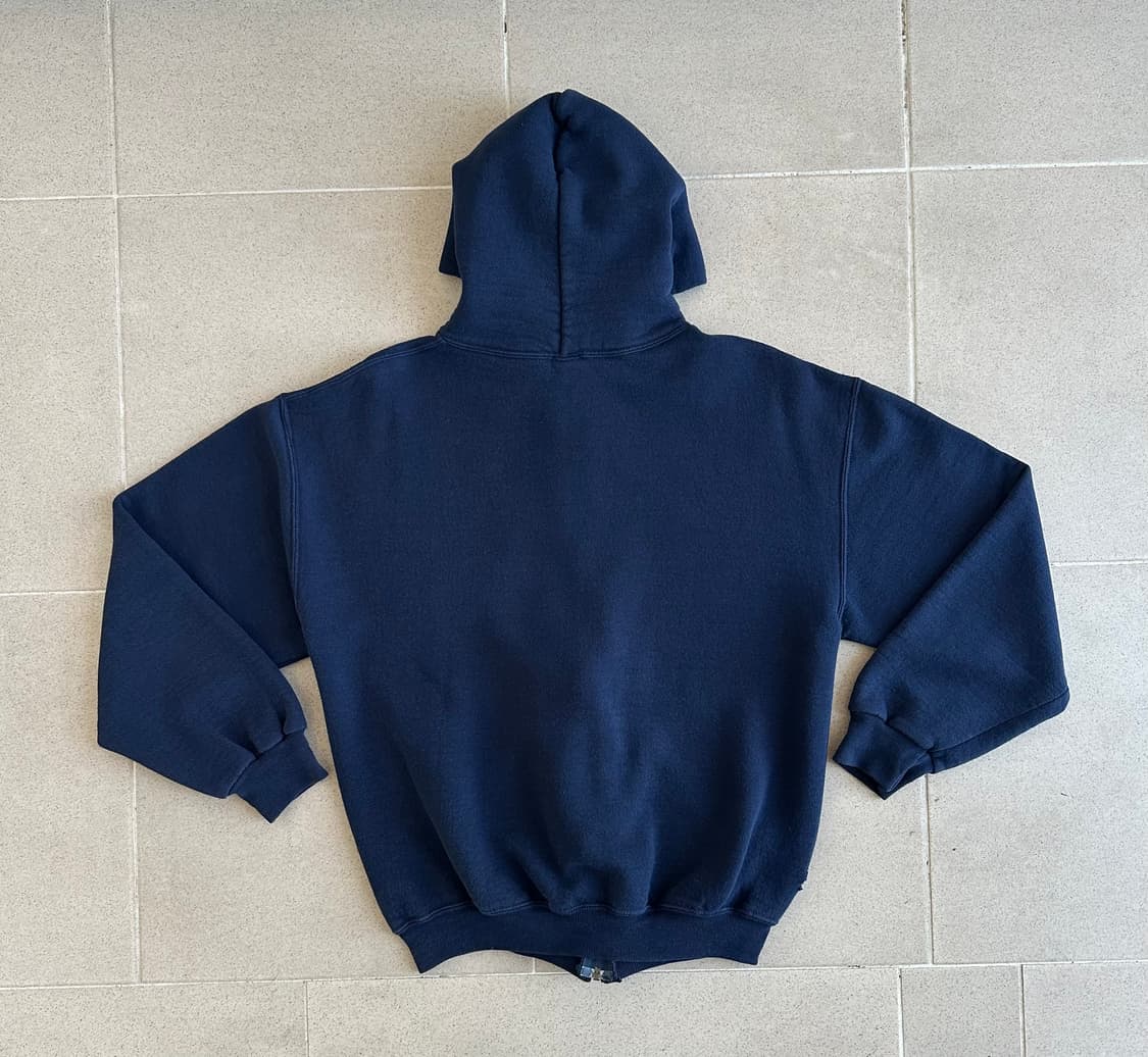 90s 빈티지 러셀 후드집업 네이비 M 상품이미지2