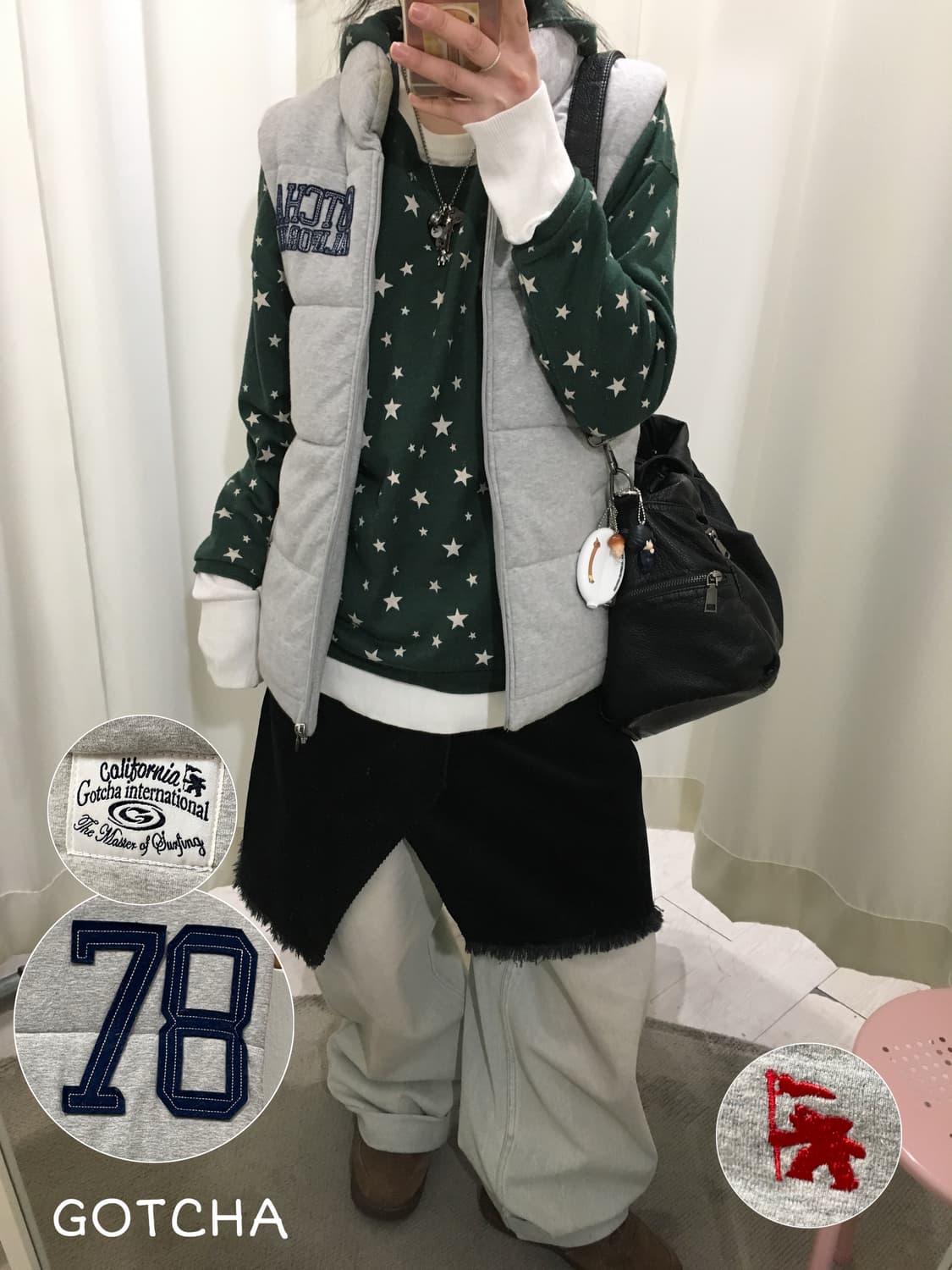 gotcha padded vest 상품이미지1