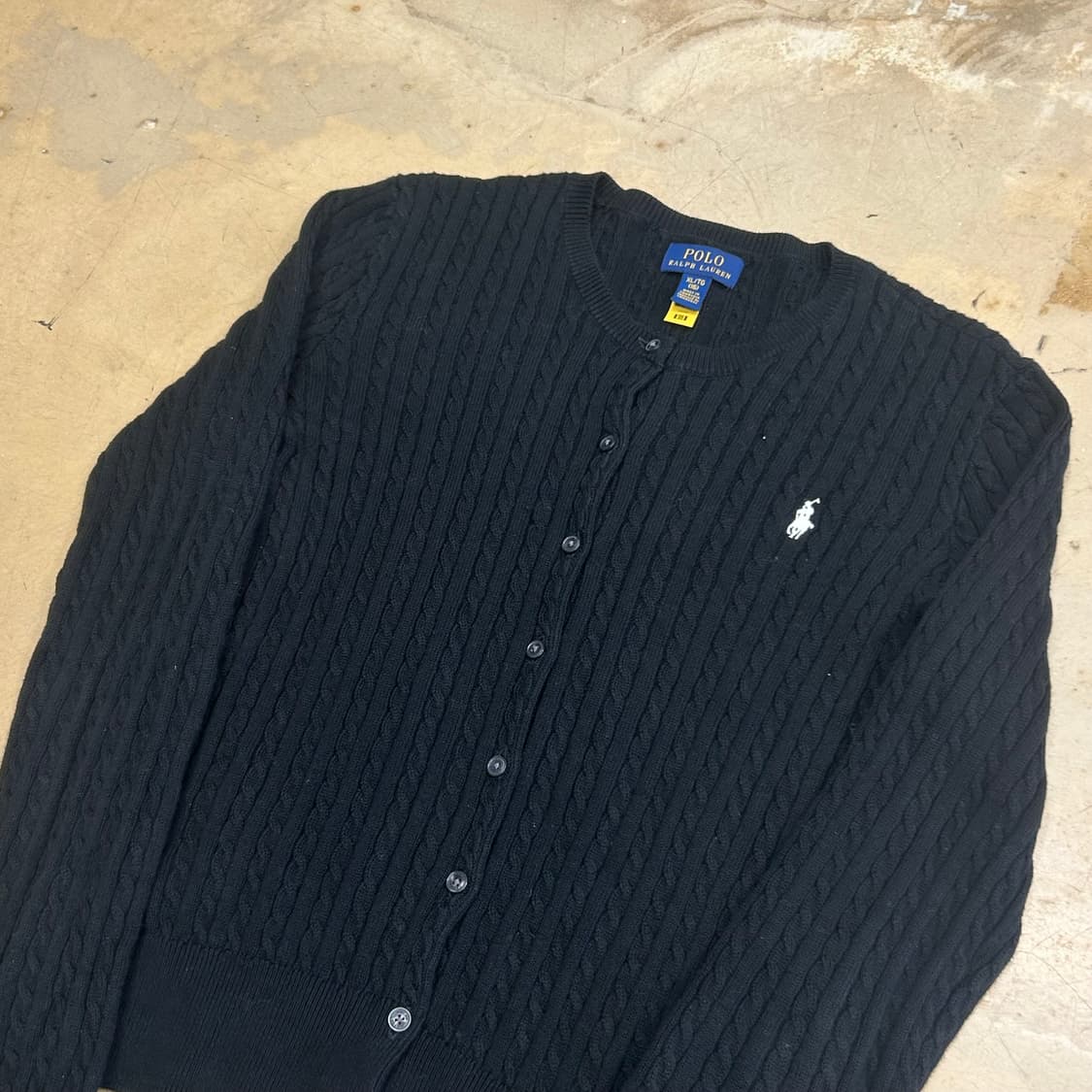 XL 폴로랄프로렌 블랙 니트 가디건 상품이미지1