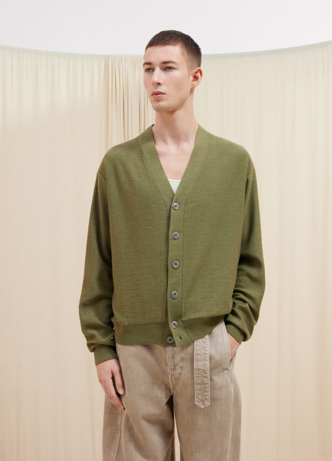 Lemaire twisted cardigan green 상품이미지1