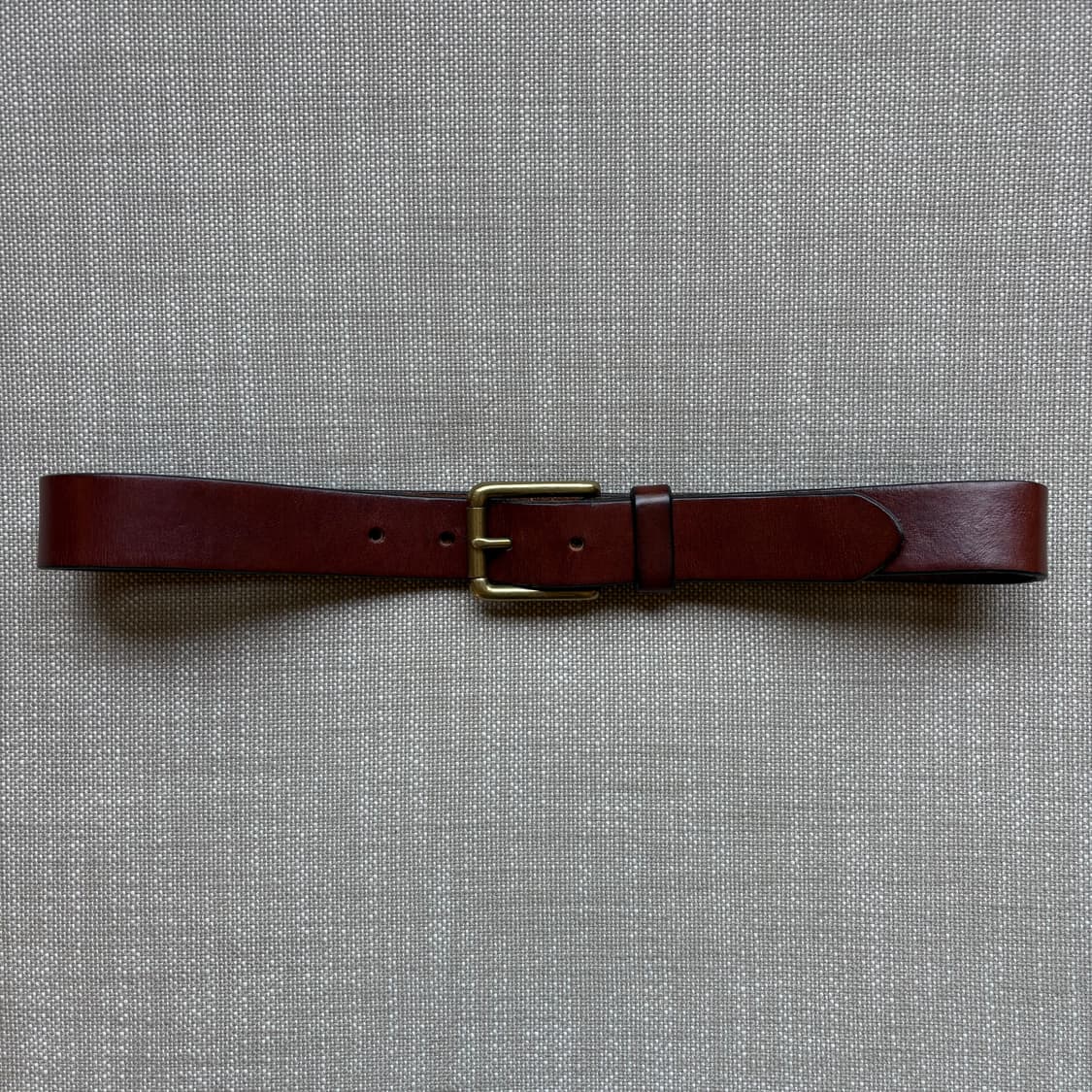 (30) 90s USA GAP 위스키 브라운 레더 솔리드 브라스 벨트 상품이미지2
