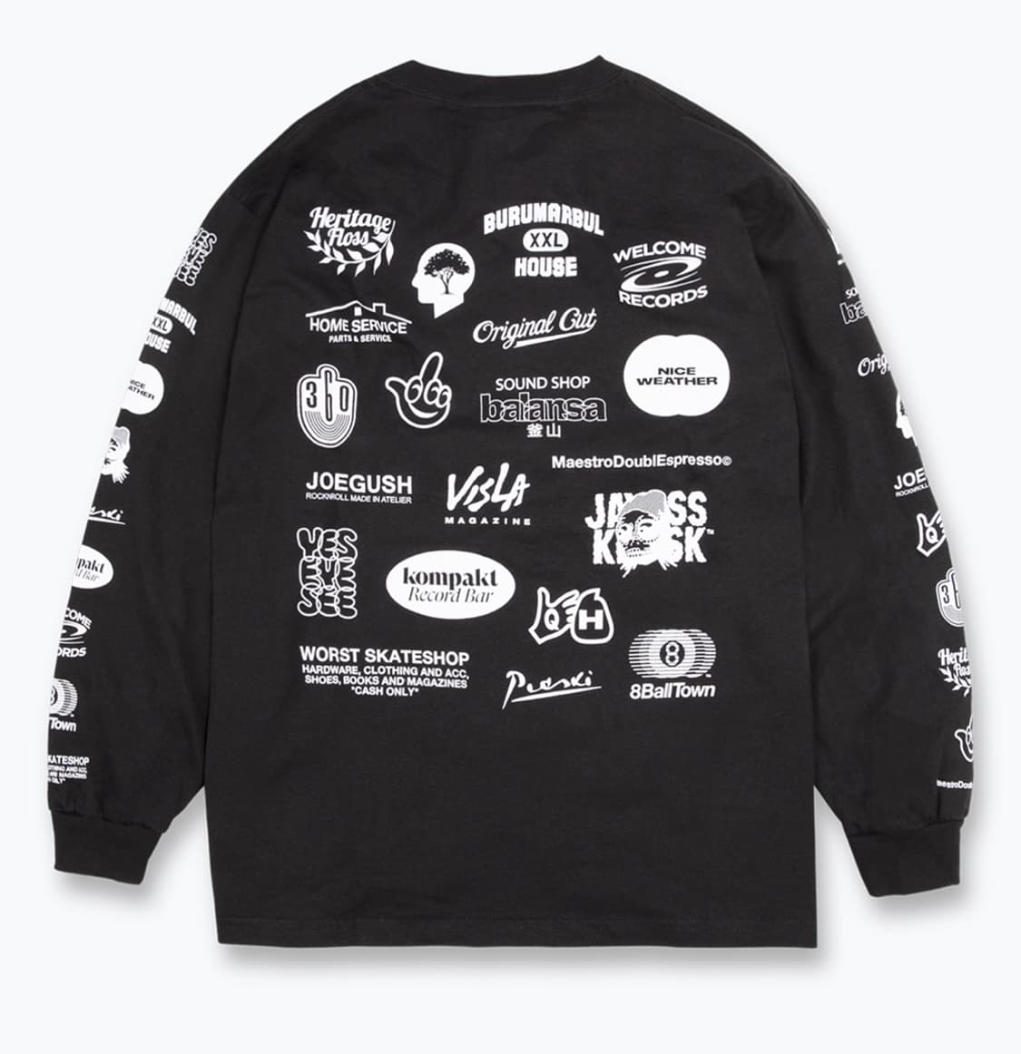 제이에스 키오스크 서포트 롱슬리브 블랙 L 상품이미지2