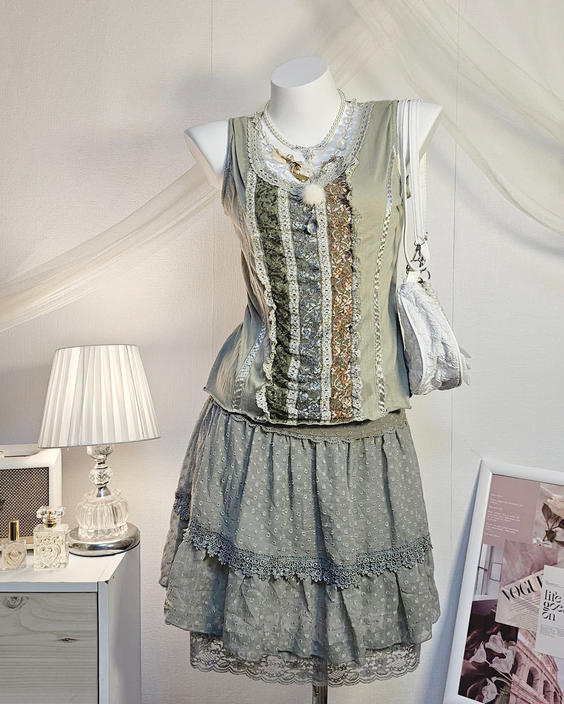 Green fairy look style set 상품이미지4