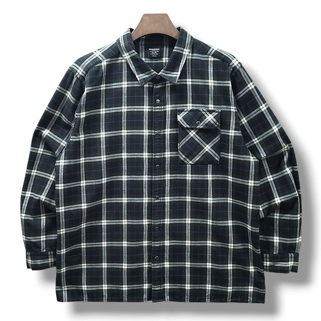 [110] 디스커버리 멀티컬러체크 코튼 폴리 혼방 긴팔셔츠 상품이미지1