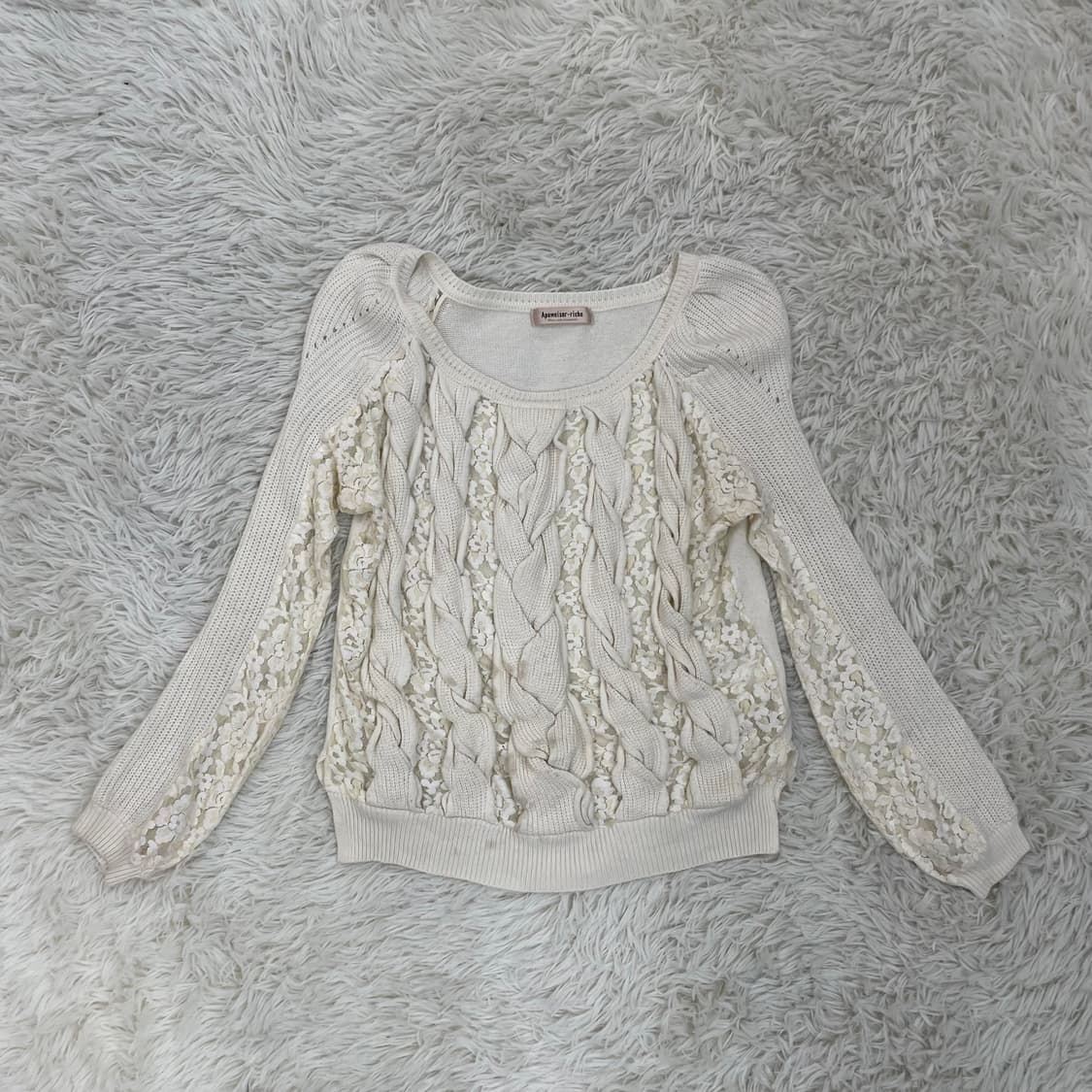 Apuweiser-riche 레이스 니트 상품이미지2