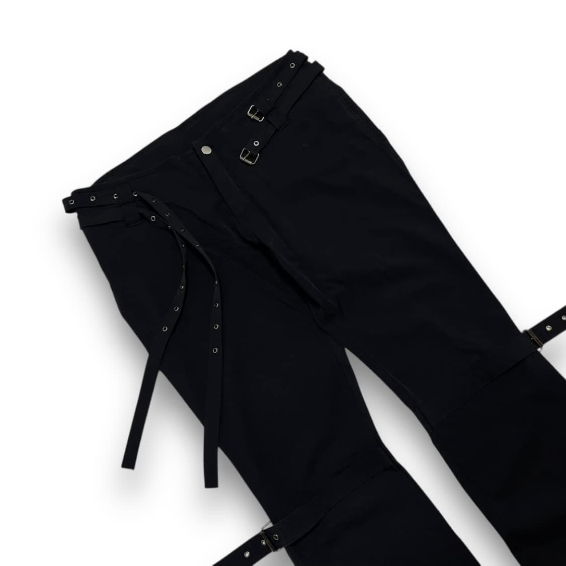 KOUPS 락시크 4중 본디지 허리 디테일 포인트 부츠컷 팬츠 상품이미지2