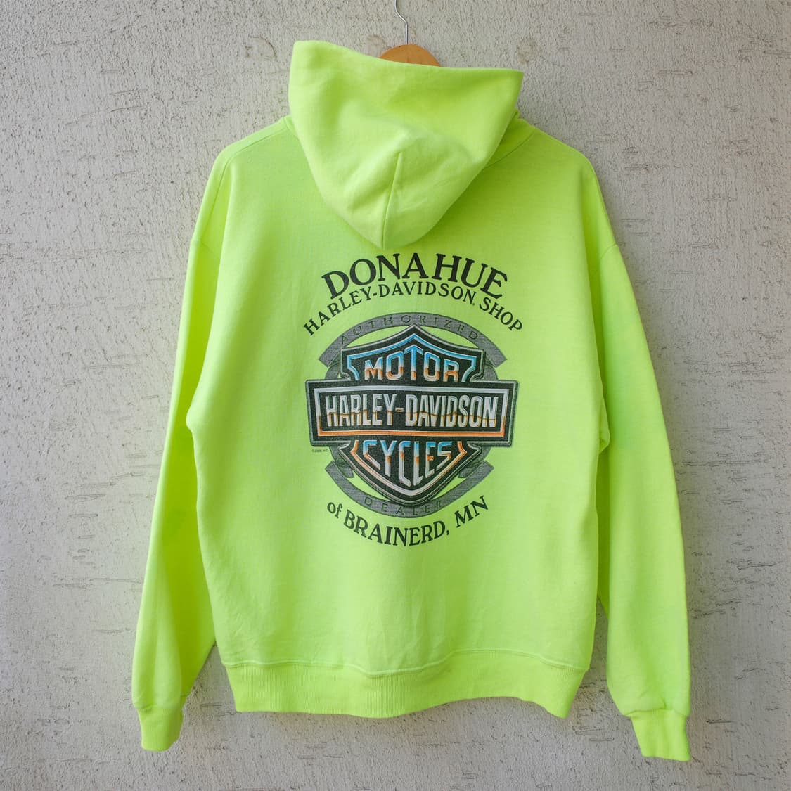 2007 Harley Davidson Neon Green Hoodie 상품이미지2