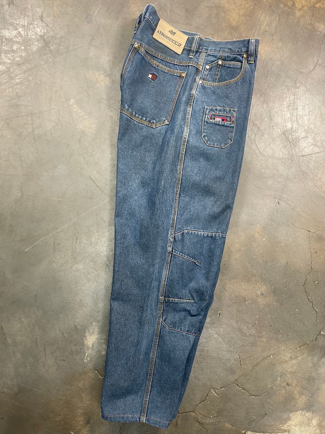 디엠메카 더블니 와이드 데님 팬츠 상품이미지3