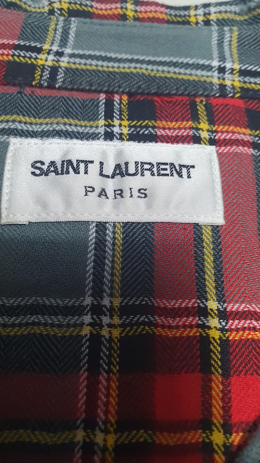 생로랑 체크셔츠 상품이미지3