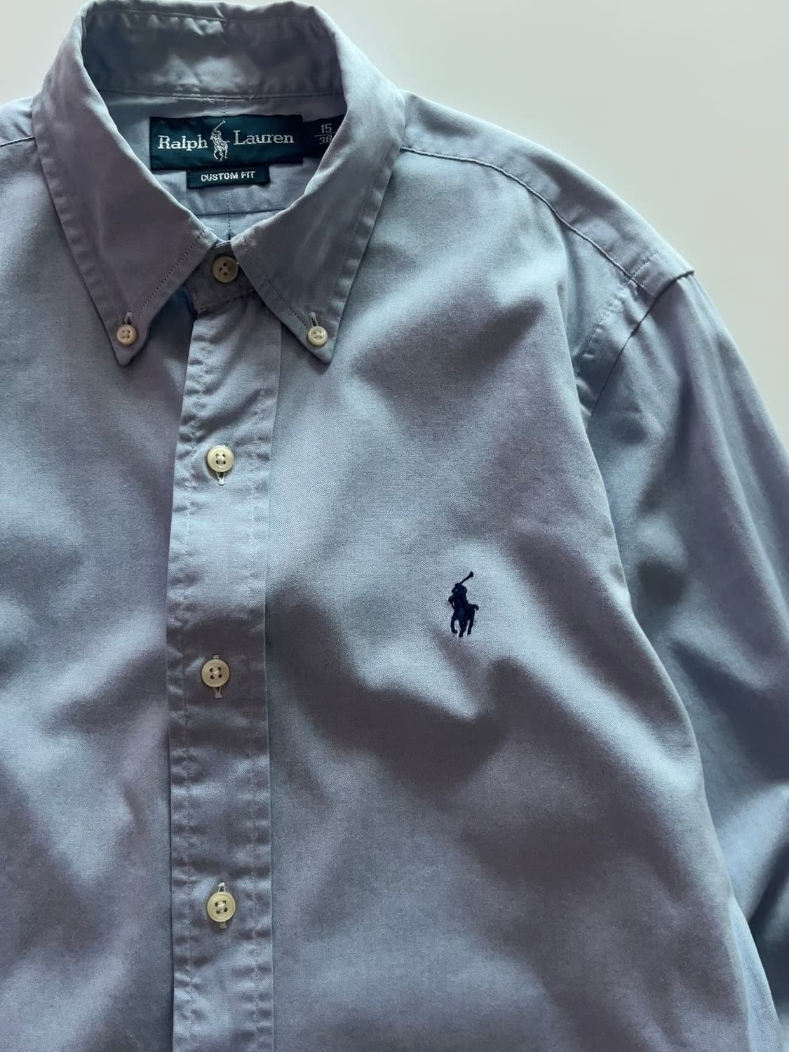 폴로 랄프로렌 소라색 커스텀 핏 셔츠 15/38 상품이미지3