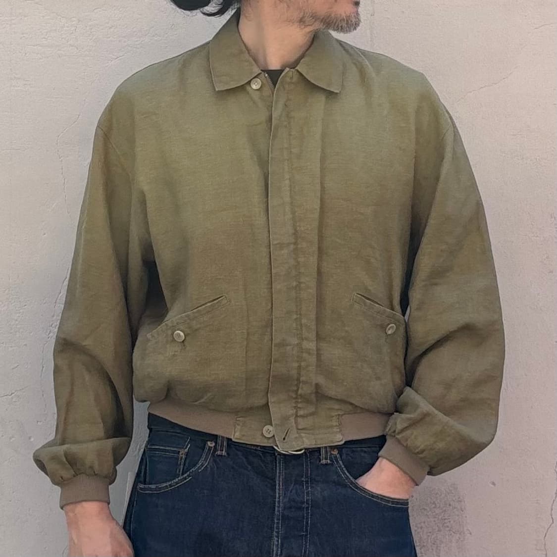 일본 스탠버리 린넨 집업 자켓 상품이미지8