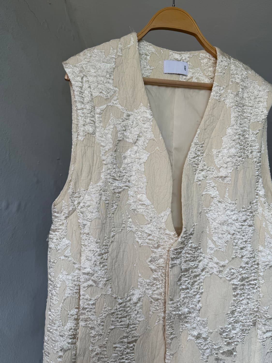 빈티지 크림 오버핏 레이스 베스트 상품이미지2